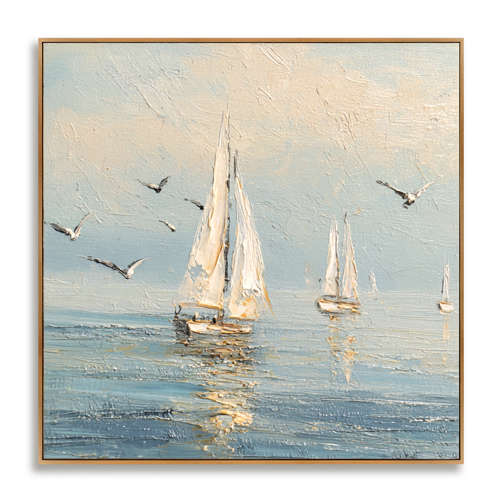 Seafoam Morning – Seascape Wall Art hand-painted wall art