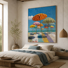 Sunny Umbrella Coast – Beach Wall Art