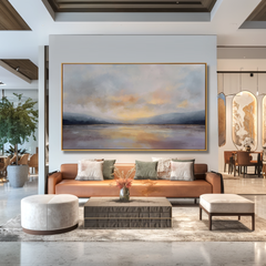 Still Horizon Glow – Seascape Wall Art