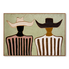 Bound by Balance – Minimalist Figurative Wall Art hand-painted wall art