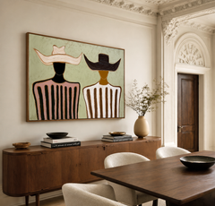 Bound by Balance – Minimalist Figurative Wall Art