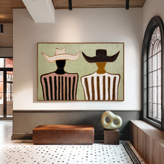 Bound by Balance – Minimalist Figurative Wall Art