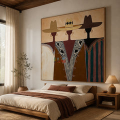 Desert Hat Trio – Contemporary Figure Wall Art