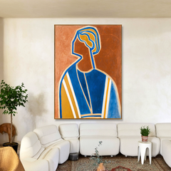 Echoed Silhouette – Abstract Figurative Wall Art