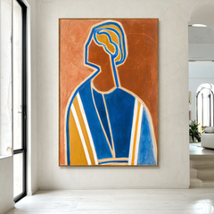 Echoed Silhouette – Abstract Figurative Wall Art