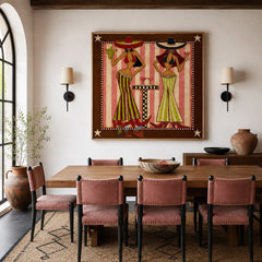 Fiesta Hat Duo – Contemporary Figure Wall Art