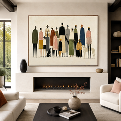Gathered Horizons – Figurative Community Wall Art