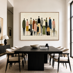 Gathered Horizons – Figurative Community Wall Art
