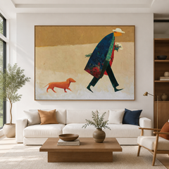 Gentle Passage – Minimalist Figurative Wall Art