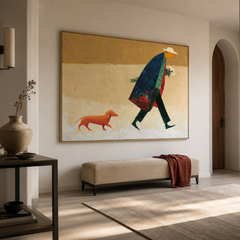 Gentle Passage – Minimalist Figurative Wall Art