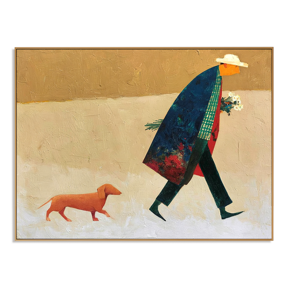 Gentle Passage – Minimalist Figurative Wall Art hand-painted wall art