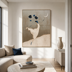 Moonlit Bloom – Abstract Floral Wall Art