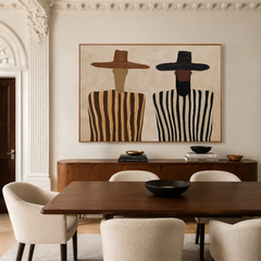 Quiet Companions – Minimalist Figurative Wall Art