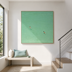 Silent Tide Escape – Minimalist Coastal Wall Art