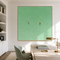 Stillwater Drift – Minimalist Coastal Wall Art