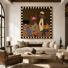 Desert Hat Rhythm – Western Figure Wall Art