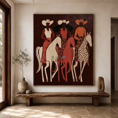 Desert Riders Trio – Western Figure Wall Art