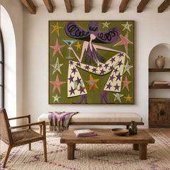 Starry Hat Lounge – Contemporary Figure Wall Art