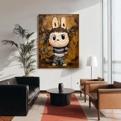 Woodland Sprite – Labubu Inspired Fantasy Character Oil Painting
