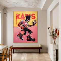 Rebel Motion – KAWS Inspired Street Figure Oil Painting