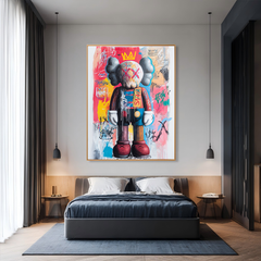 Royal Echo – KAWS Inspired Contemporary Graffiti Oil Painting
