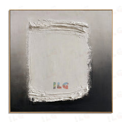 Ivory Structure – Modern Textured Wall Art hand-painted wall art