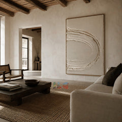 Quiet Continuum – Minimalist Textured Wall Art