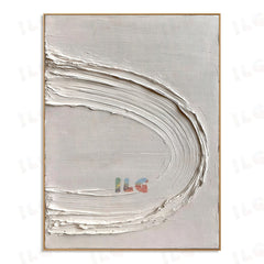 Quiet Continuum – Minimalist Textured Wall Art hand-painted wall art