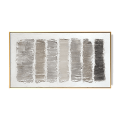 Rhythm Grid – Neutral Geometric Textured Abstract Painting