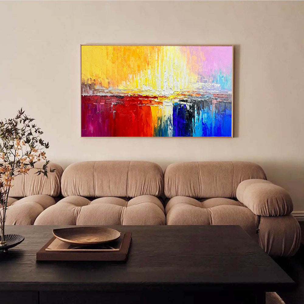 Color Abstract Large Original Oil Painting On Canvas Wall Art Decor Painting For Living Room