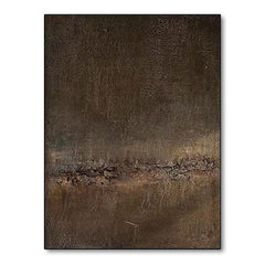 Inner Horizon – Textured Abstract Wall Art with Meditative Depth hand-painted wall art