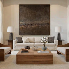 Inner Horizon – Textured Abstract Wall Art with Meditative Depth