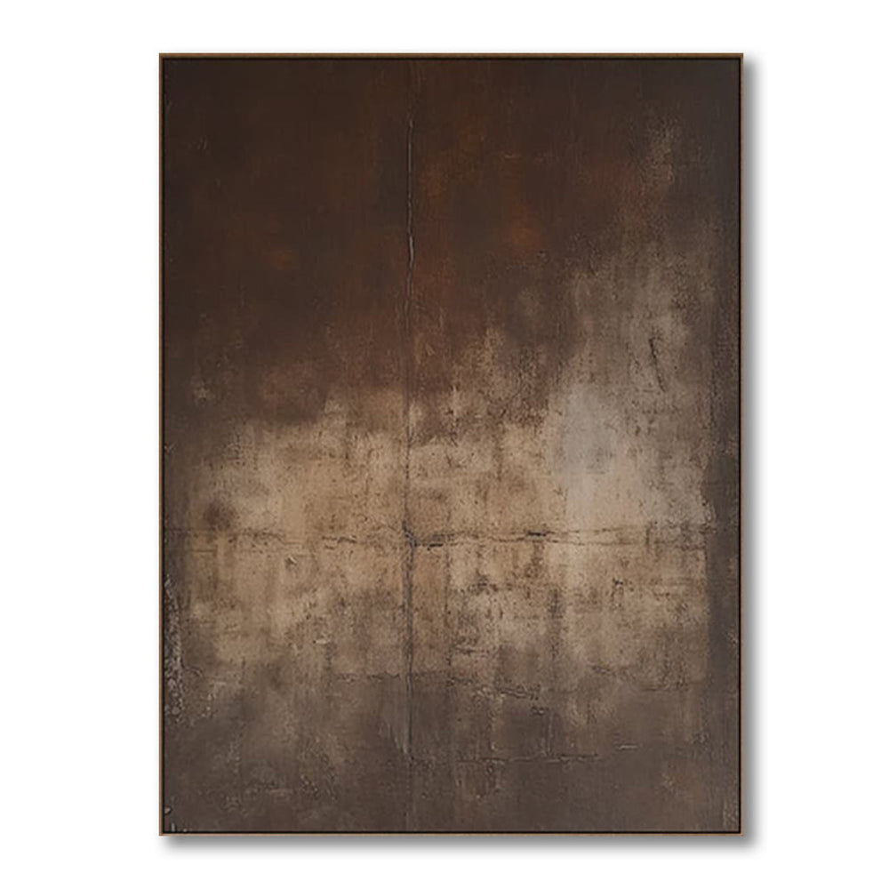 Quiet Interval – Textured Abstract Wall Art with Calm Vertical Presence hand-painted wall art