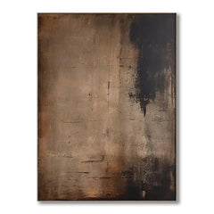 Silent Patina – Wabi-Sabi Textured Wall Art hand-painted wall art