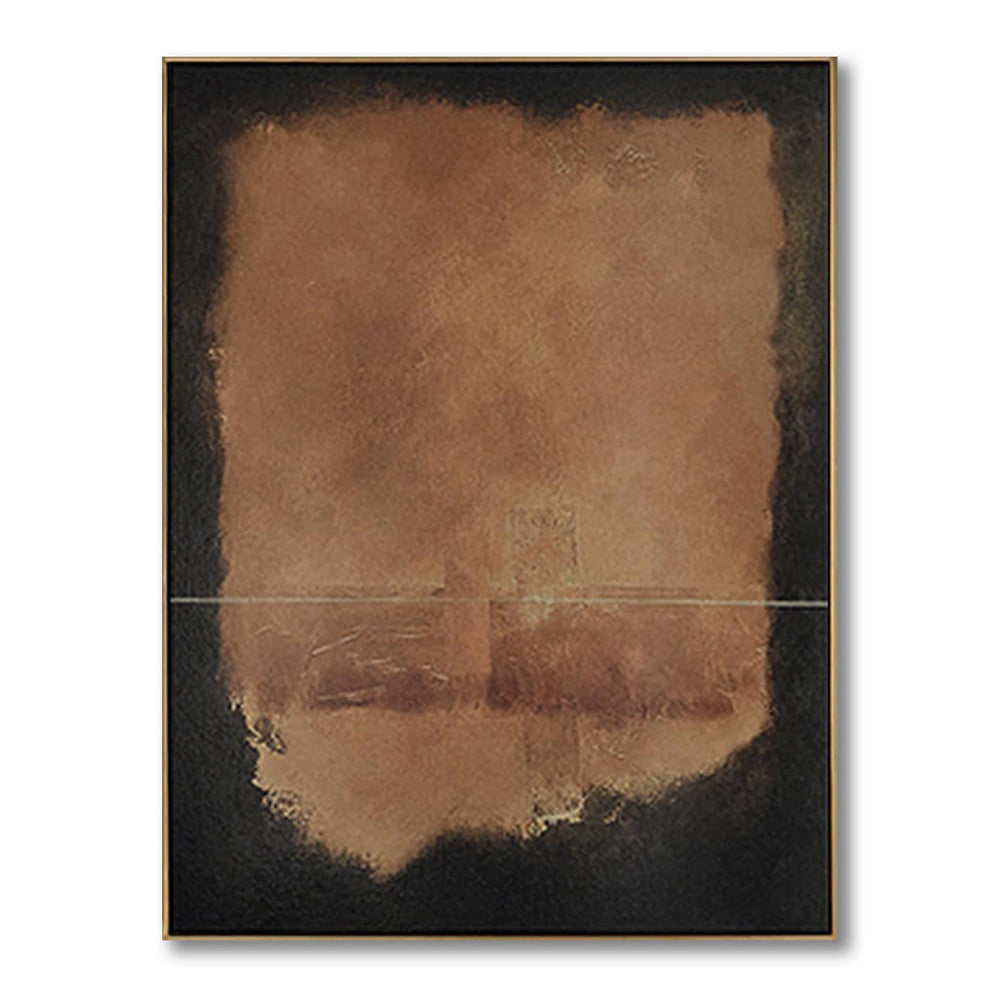 Still Center – Textured Abstract Wall Art with Quiet Balance hand-painted wall art