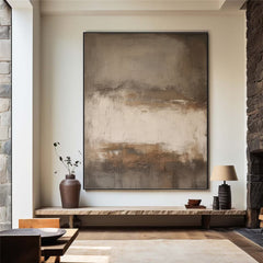 Desert Haze – Large Minimalist Abstract Textured Wall Art for Modern Living Room