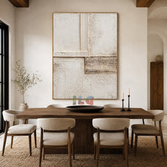 Architectural Silence – Abstract Textured Wall Art