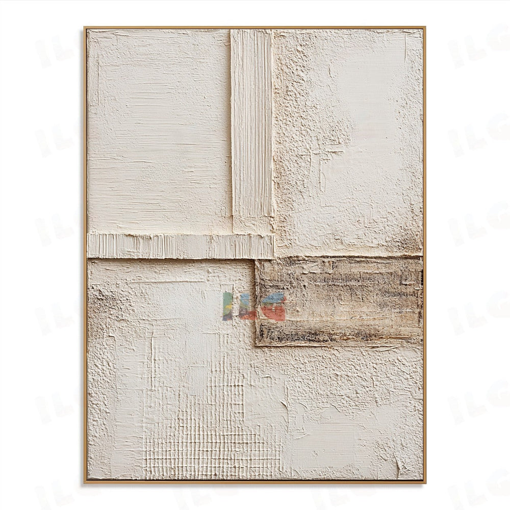 Architectural Silence – Abstract Textured Wall Art hand-painted wall art
