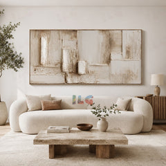 Earthbound Layers – Abstract Textured Wall Art