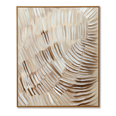 Gentle Currents – Wabi-Sabi Textured Abstract Wall Art hand-painted wall art