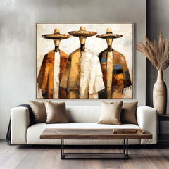Golden Companions – Western Wall Art