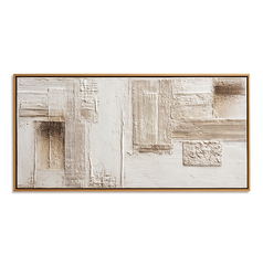 Intervals of Calm – Wabi-Sabi Textured Abstract Wall Art hand-painted wall art