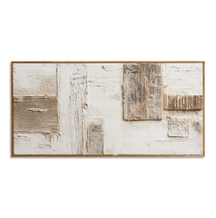 Measured Silence #2 – Wabi-Sabi Textured Abstract Wall Art hand-painted wall art