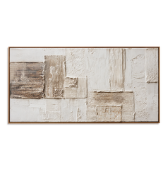 Measured Stillness #3 – Wabi-Sabi Textured Abstract Wall Art hand-painted wall art