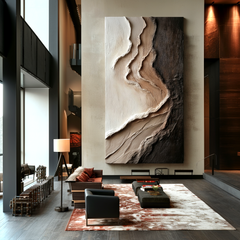 Quiet Erosion – Wabi-Sabi Textured Abstract Wall Art