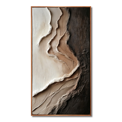 Quiet Erosion – Wabi-Sabi Textured Abstract Wall Art hand-painted wall art
