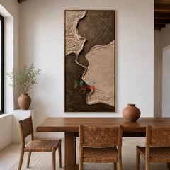 Sandstone Divide Flow – Abstract Organic Textured Wall Art