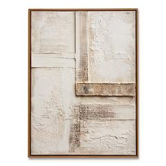 Silent Alignment – Wabi-Sabi Textured Abstract Wall Art hand-painted wall art