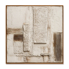 Silent Framework – Wabi-Sabi Textured Minimalist Wall Art hand-painted wall art