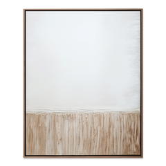 Soft Horizon – Wabi-Sabi Minimal Textured Wall Art hand-painted wall art